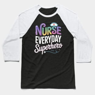 Nurse Every Day Superhero Coloring Baseball T-Shirt
